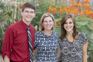 L-R, Ethan Butler, 2013 Marshall Scholar & 2011 Udall Scholar; Jill Deans, Past Director of ONS&F; Katherine Tsantiris, 2012 Marshall Finalist & 2011 Udall Scholar